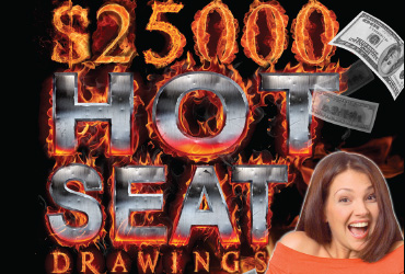 $25,000 Free Slot Play Hot Seats - Las Vegas Slots