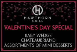 Valentine's Day Menu