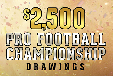 $2,500 Pro Football Championship Drawings