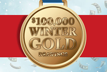 $100,000 Winter Gold Wheel Drawings - Las Vegas Casino