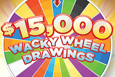 $15,000 Wacky Wheel Casino Drawings