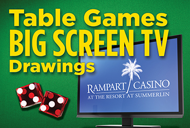 Table Games Big Screen TV Giveaway
