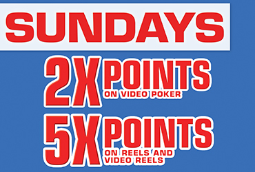 2X and 5X Point Multipliers - Las Vegas Slots