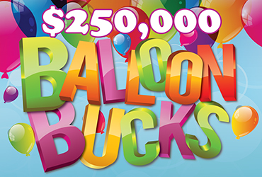 $250,000 Balloon Bucks Drawings - Rampart Casino - Las Vegas Slots