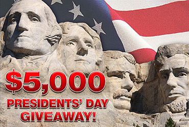 $5,000 Presidents' Day Candy Bar Giveaway - Vegas Event