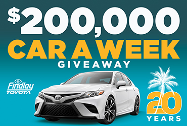 $200,000 20th Anniversary Car-A-Week Giveaway