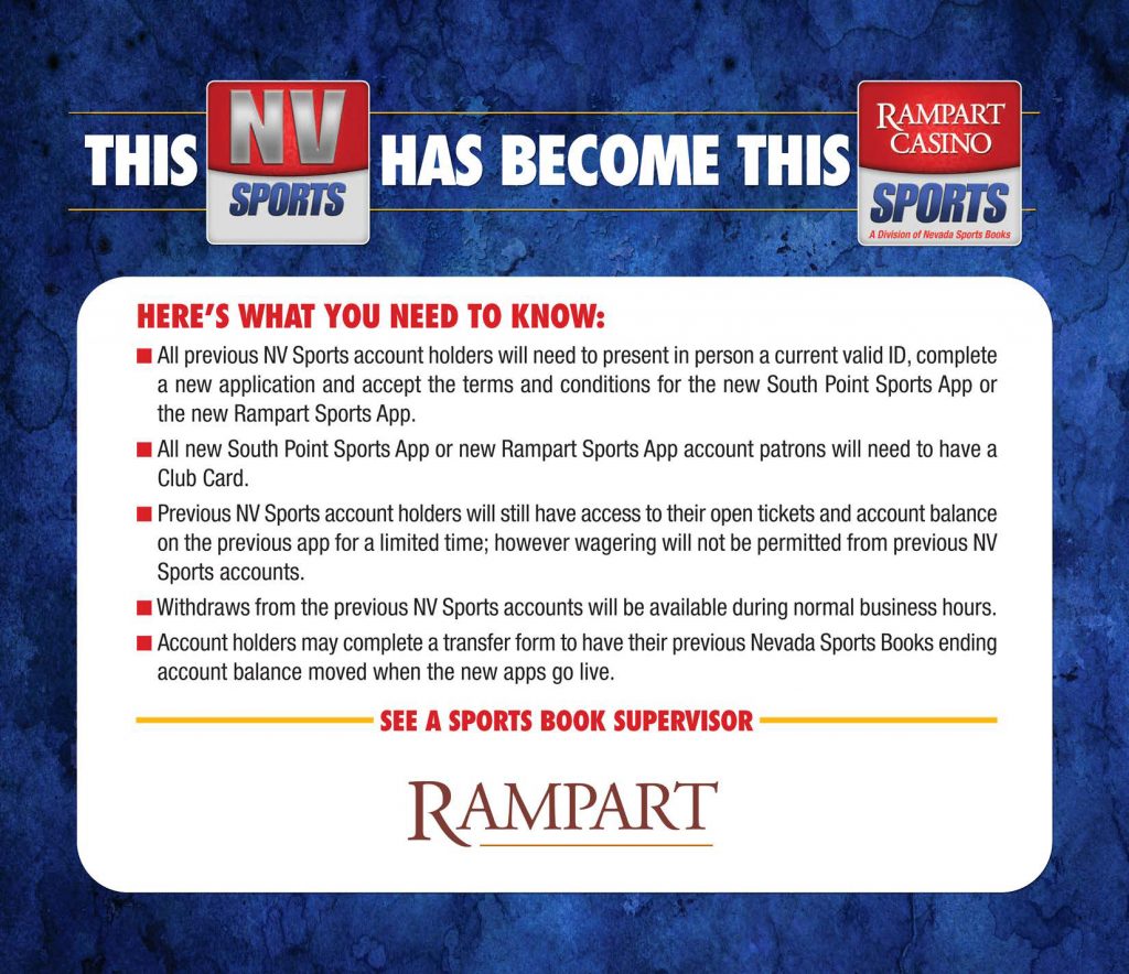 rampart casino mobile sports betting