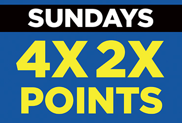 2X and 4X Point Multipliers - Las Vegas Slots