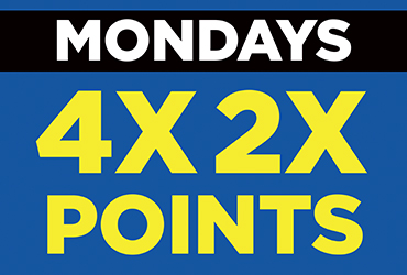 2X and 4X Point Multipliers - Las Vegas Slots