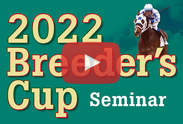 View Free Breeder's Cup Race Betting Seminar on YouTube