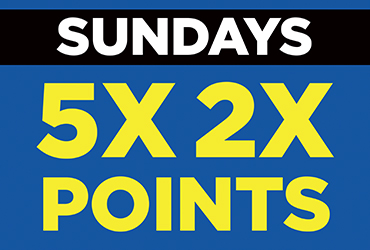 2X and 5X Point Multipliers - Las Vegas Slots