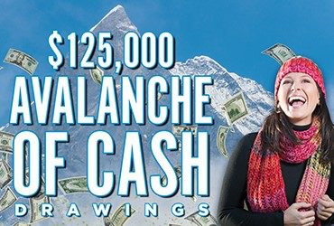 $125,000 Avalanche of Cash Drawings