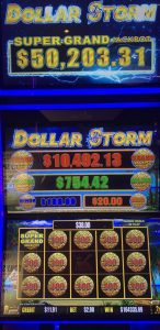 Dollar Storm Super Grand Progressive Jackpot at Rampart Casino