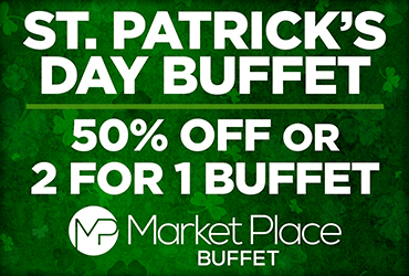 St. Patrick's Day Dinner Buffet Promotion