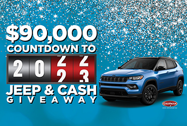$90,000 Countdown to 2023 Jeep & Cash Giveaway