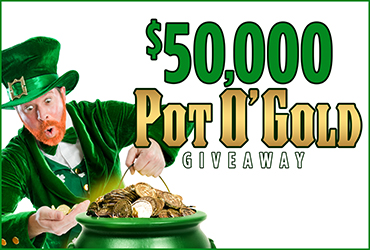 $50,000 Pot O'Gold Giveaway