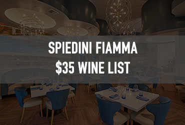 $35 Wine Bottles at Spiedini Fiamma makes for a great date night.