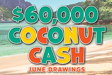 $60,000 Crazy Coconuts Drawings