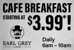 $3.99 Early Breakfast Specials