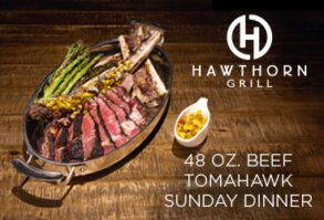 48 oz Beef Tomahawk Sunday Dinner Special