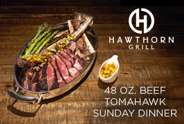 48 oz Beef Tomahawk Sunday Dinner Special
