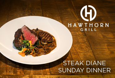 Steak Diane Sunday Dinner Special