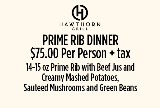 Prime Rib Dinner Sunday Dinner special